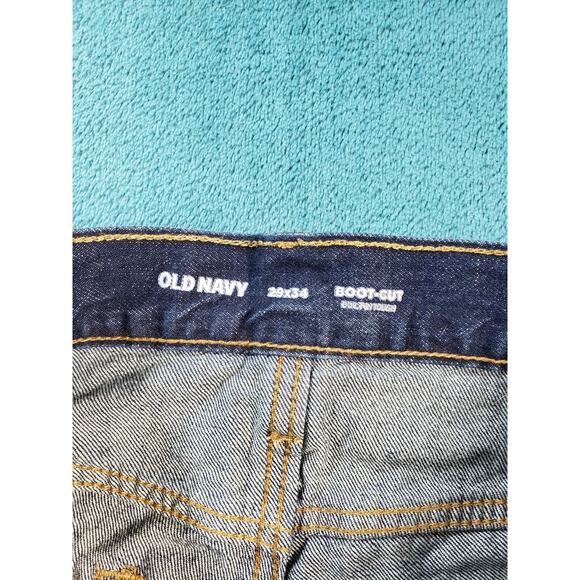 Old Navy Jeans Sz 29x34 Mens Blue Cotton Pants Denim Bootcut Casual - Picture 3 of 13